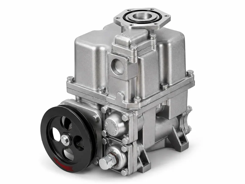 Fuel dispenser pulley combination pump